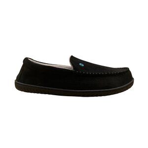 Izod Men’s Black Textile Upper Memory Foam Moccasin Slippers Size XXL 13-14